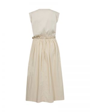 MMSazha Mix Dress 180 Ecru